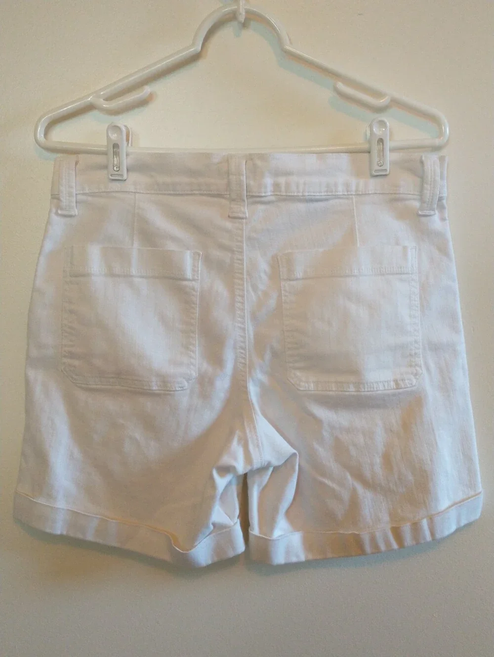 NYDJ White Womens Stretch Classic Preppy Trouser Denim Shorts 10P - Picture 5 of 11